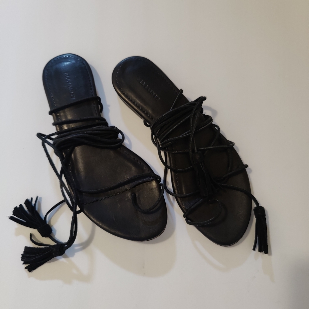 Allsaints Gladiator Strap tie sandals - Picture 3 of 6